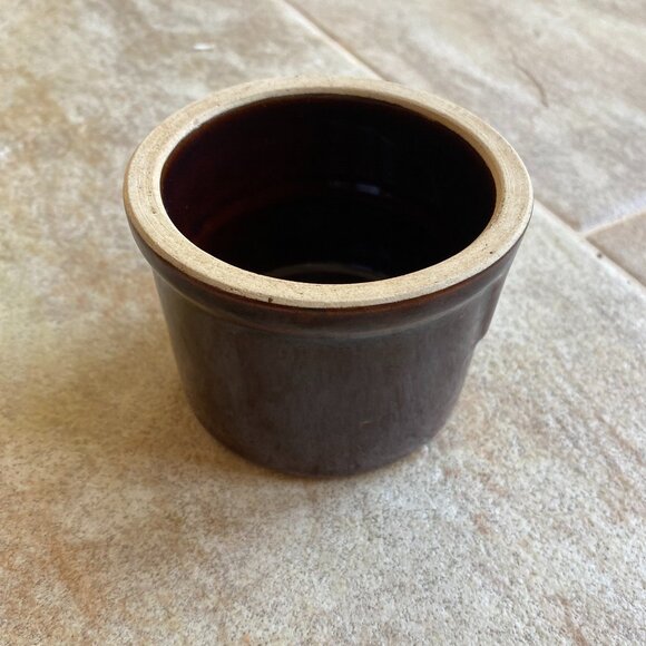 Made in USA Other - Vintage Brown Drip Glaze Stoneware Crock